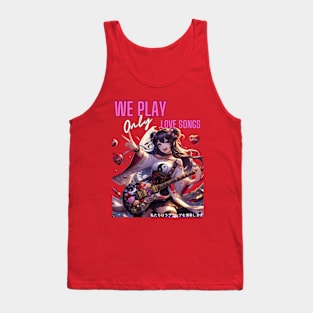 Kawaii, Anime Girl, Love Song Player | Catsie Cat Tank Top